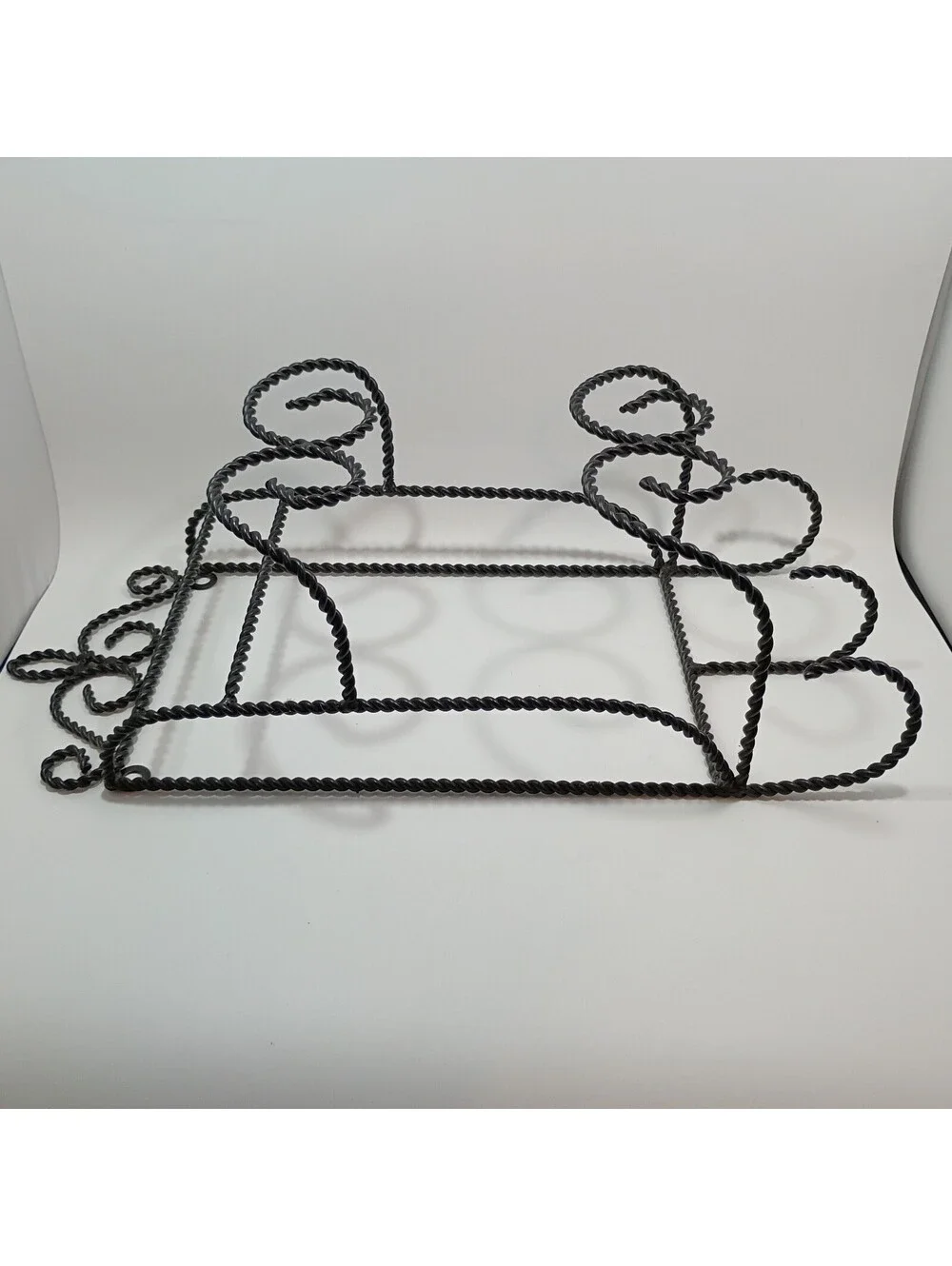 Twisted Wrought Iron Bathroom Towel Holder Hanging Rack Robe Hooks Bathroom